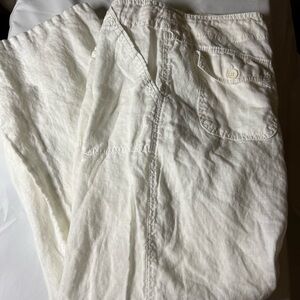 Atmosphere Cream Linen Trousers airy beach medium